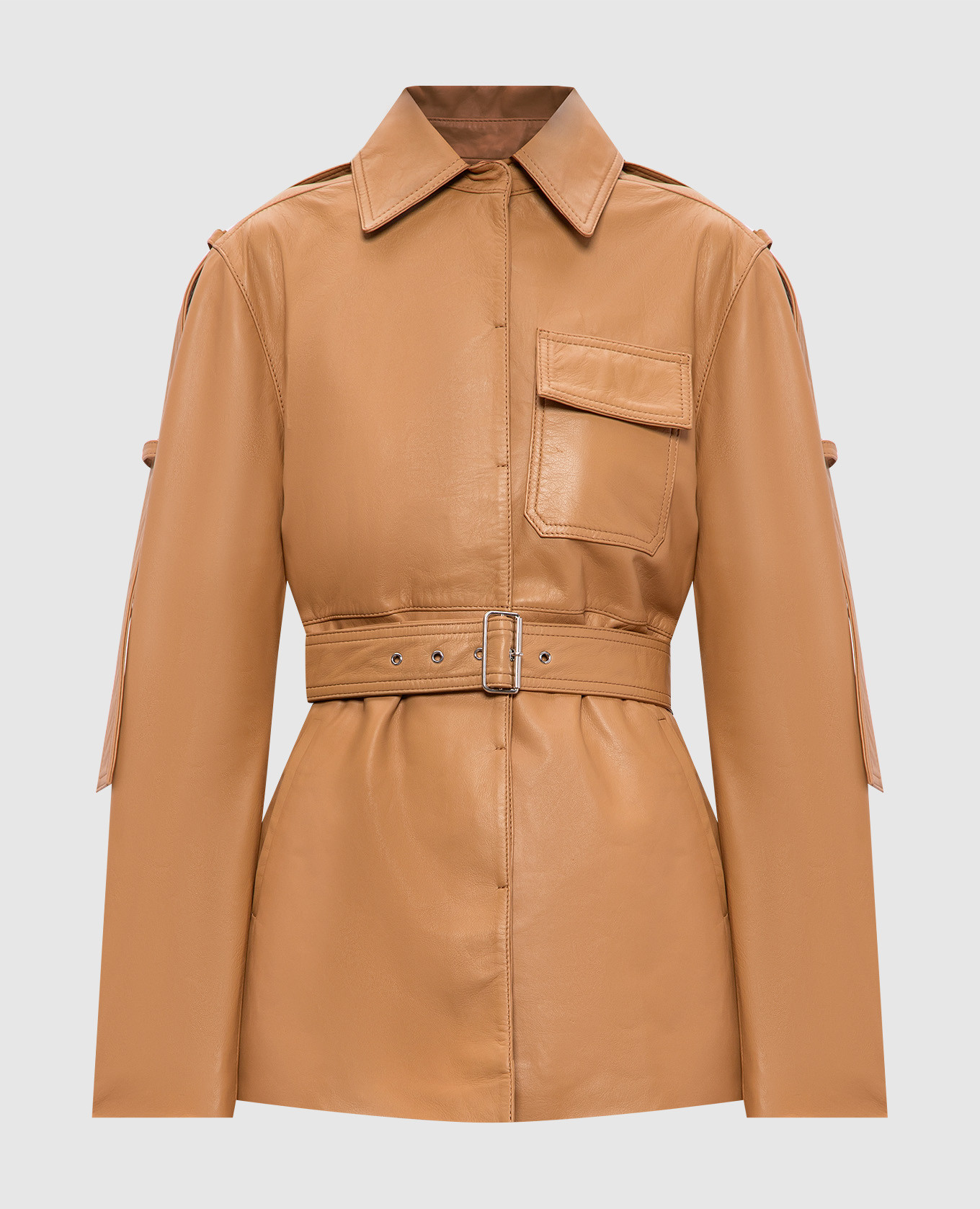 

Beige leather jacket Victoria Beckham