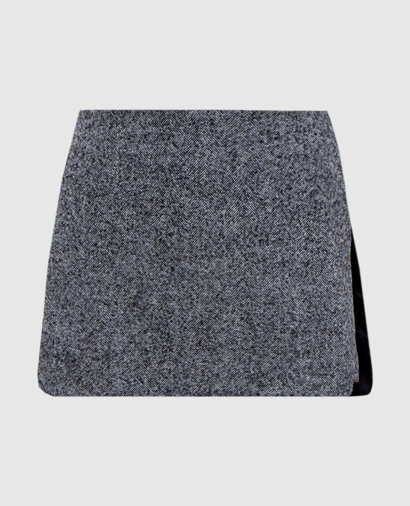 

Gray skirt-shorts with wool Ermanno Scervino, Серый