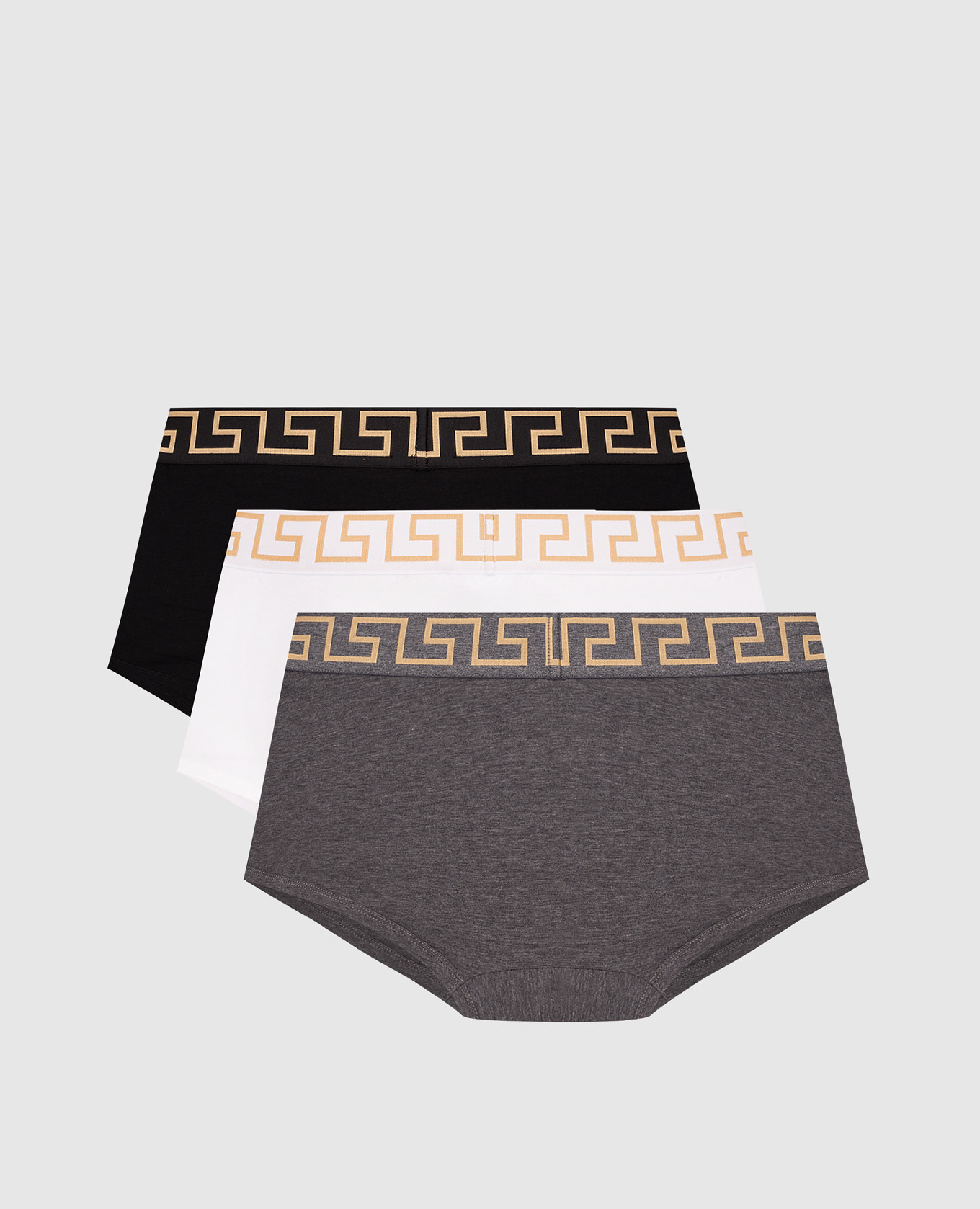 

Set of boxer briefs with logo pattern Versace, White