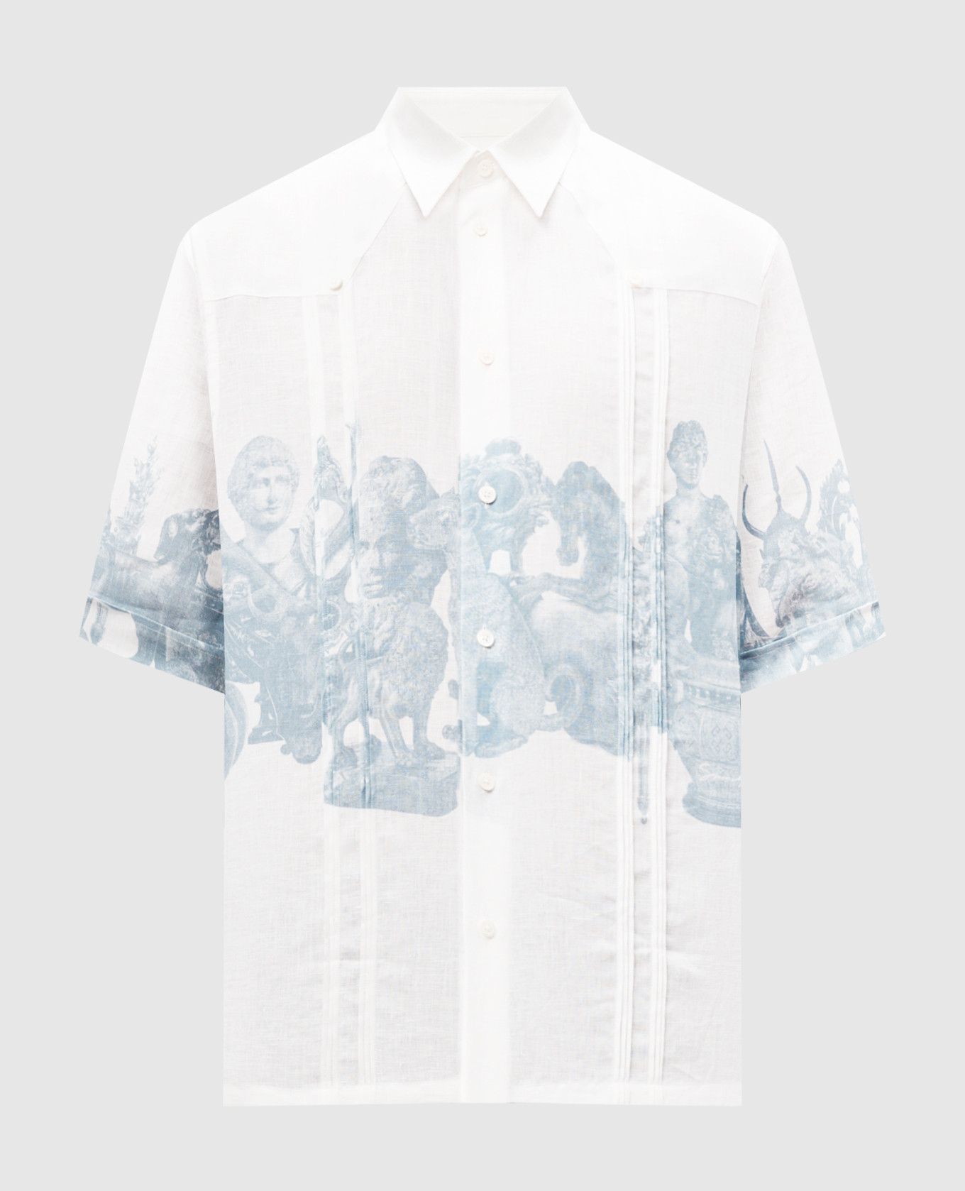 

White linen shirt with Hubert print Givenchy