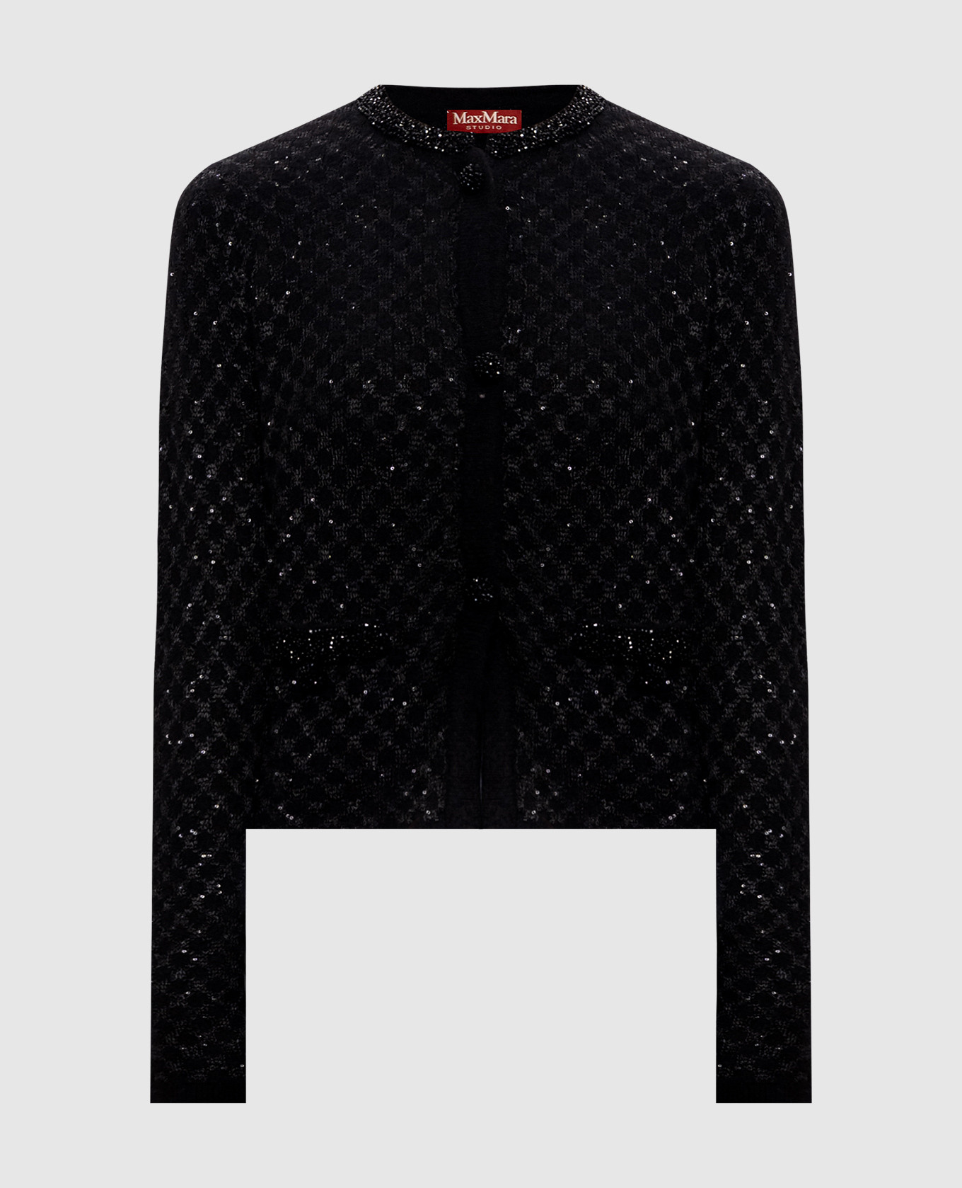 

PERDONI black cardigan with wool Max Mara