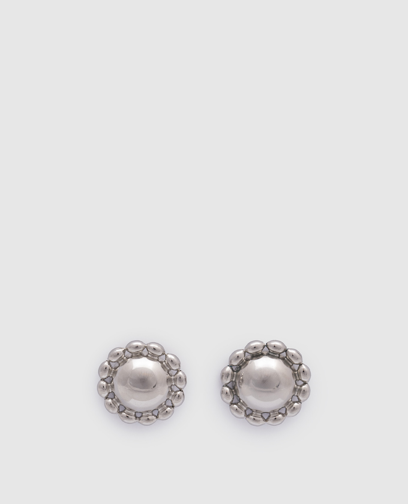 

Lucia Dome silver earrings LELET NY