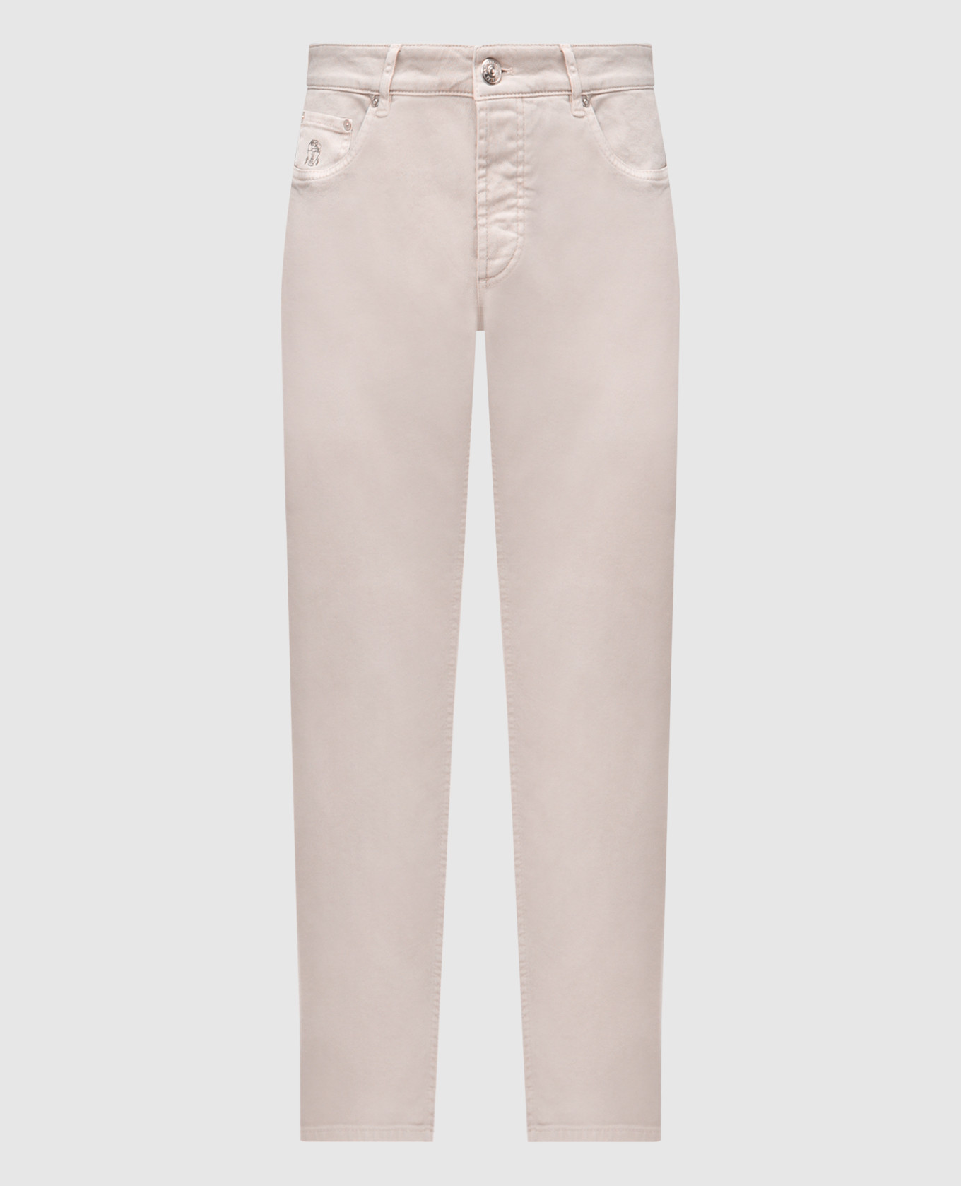 

Grey pants with logo emblem Brunello Cucinelli