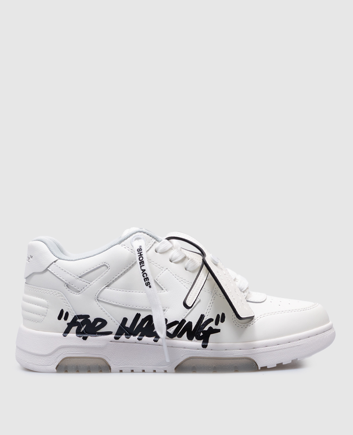

Out Of Office white leather sneakers with print inscription Off-White