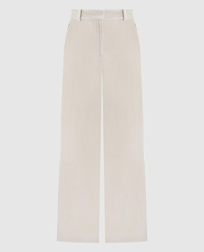 PROENZA SCHOULER Lidie beige corduroy pants R2546013CC006