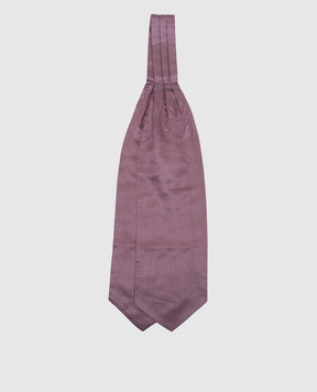 Stefano Ricci Burgundy patterned silk scarf AS93006n