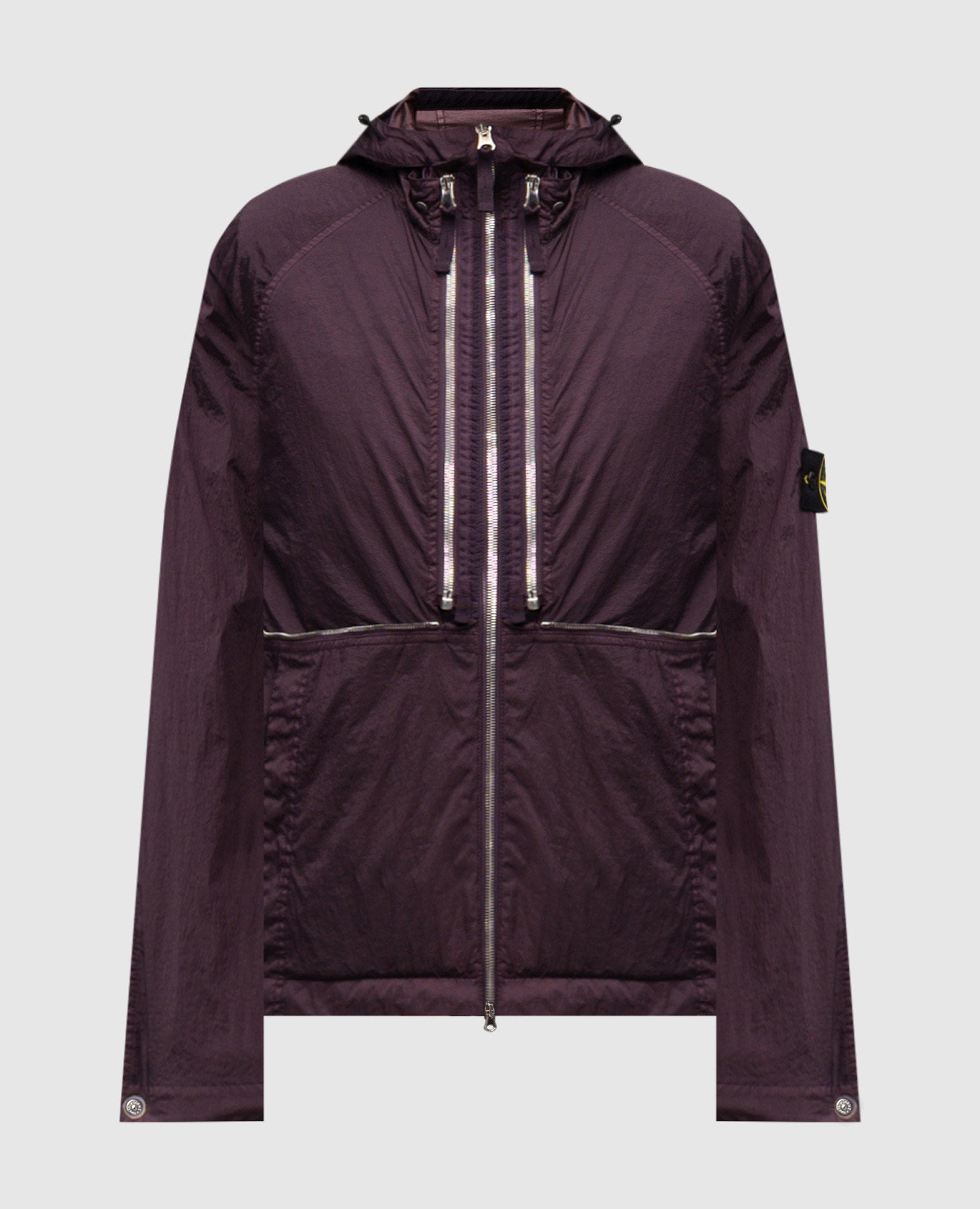 

Purple logo-print transformer jacket Stone Island, Violet