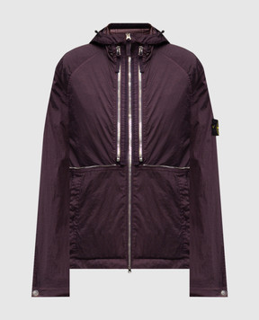 Stone Island Purple logo-print transformer jacket K1S154100020S0020