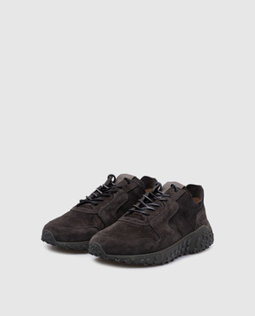BUTTERO VINCI X gray suede sneakers B10540GORV
