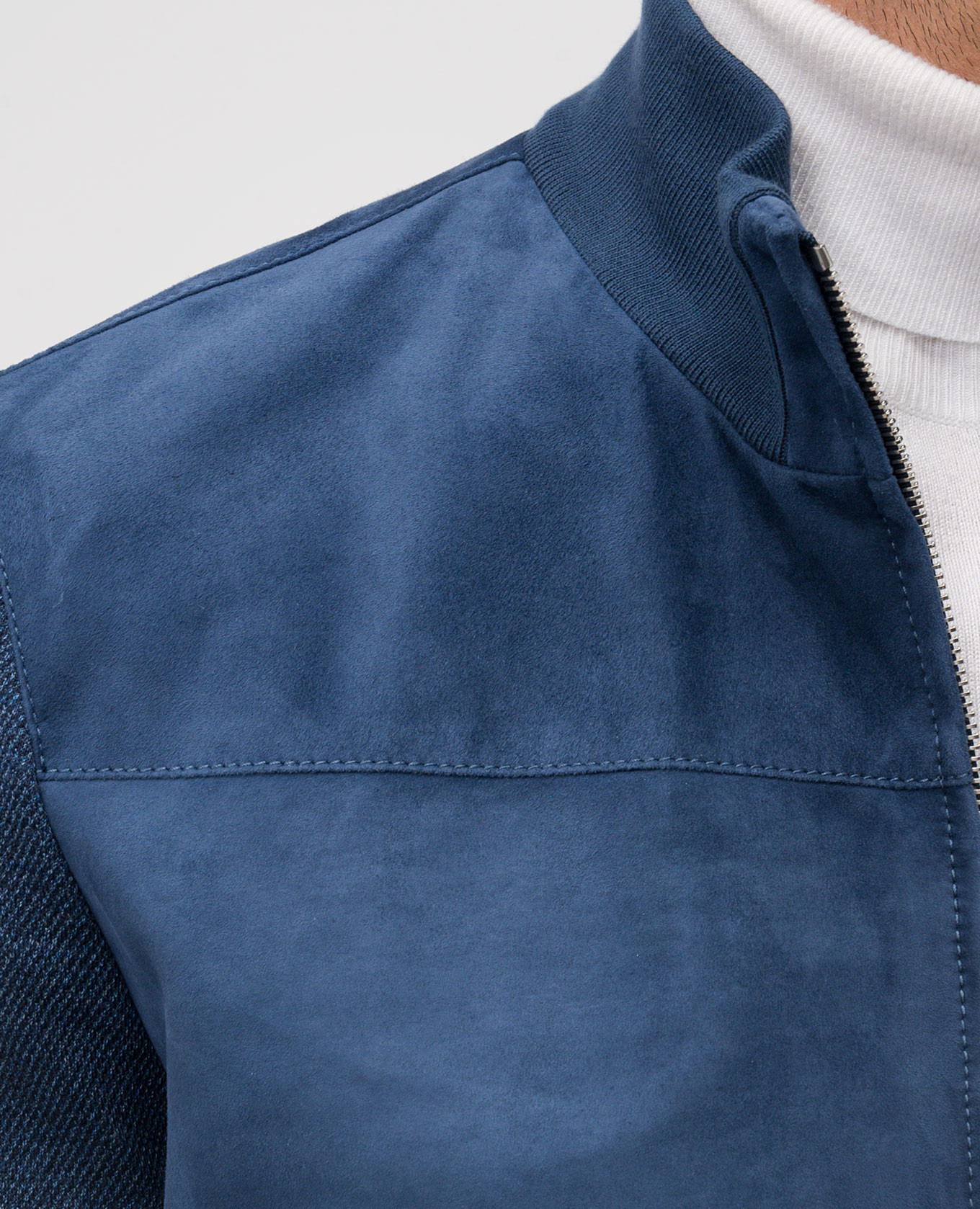 

Blue wool blend jacket Enrico Mandelli