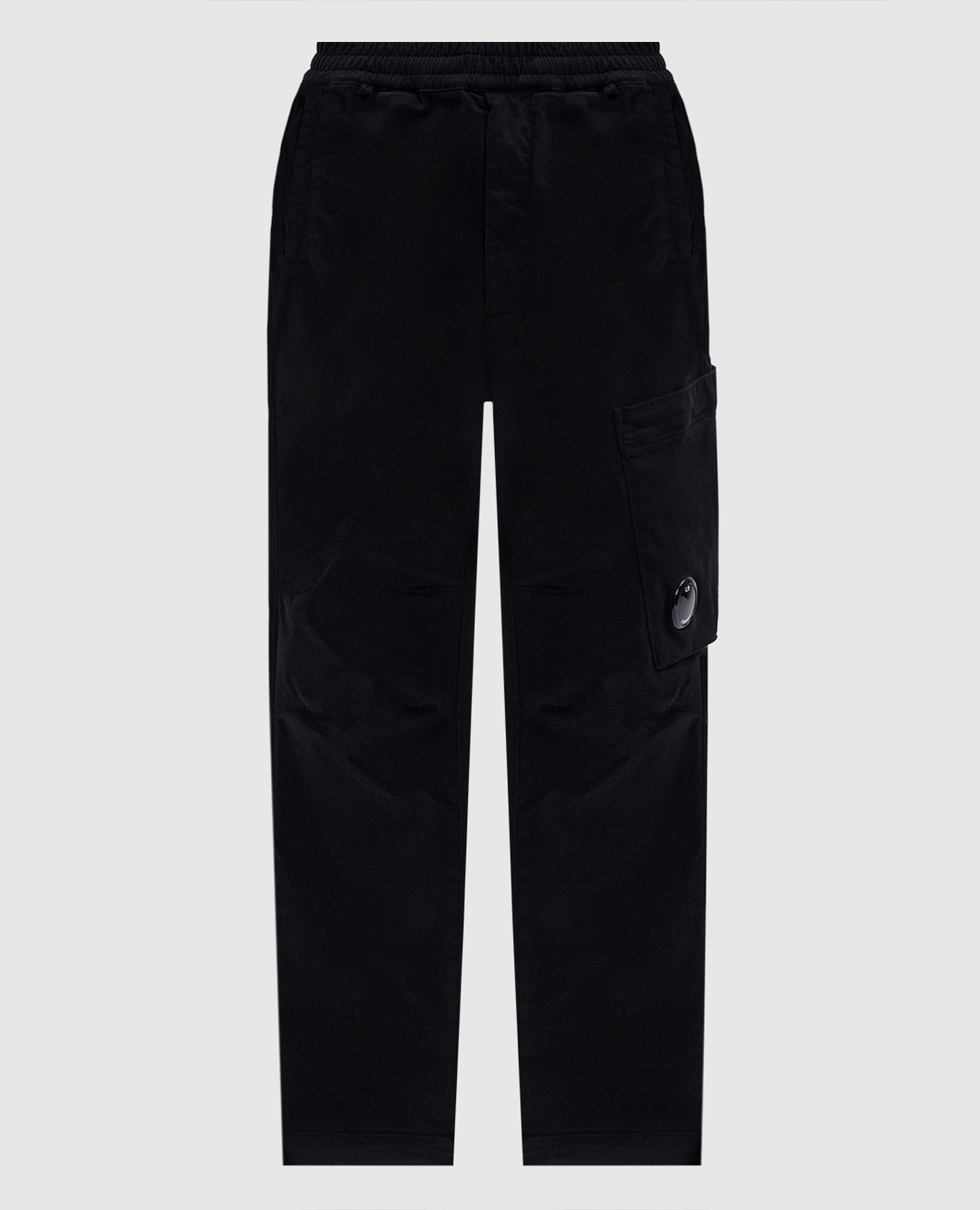 Black pants with logo patch C.P. Company