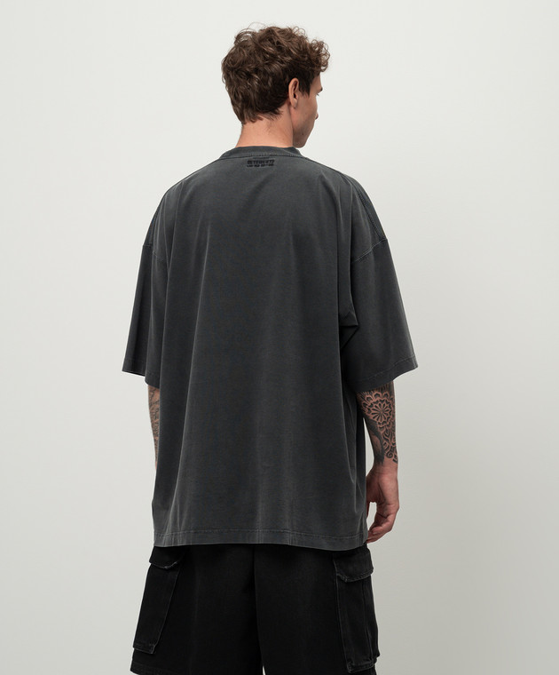 Vetements - Paris Vetements gray t-shirt with textured