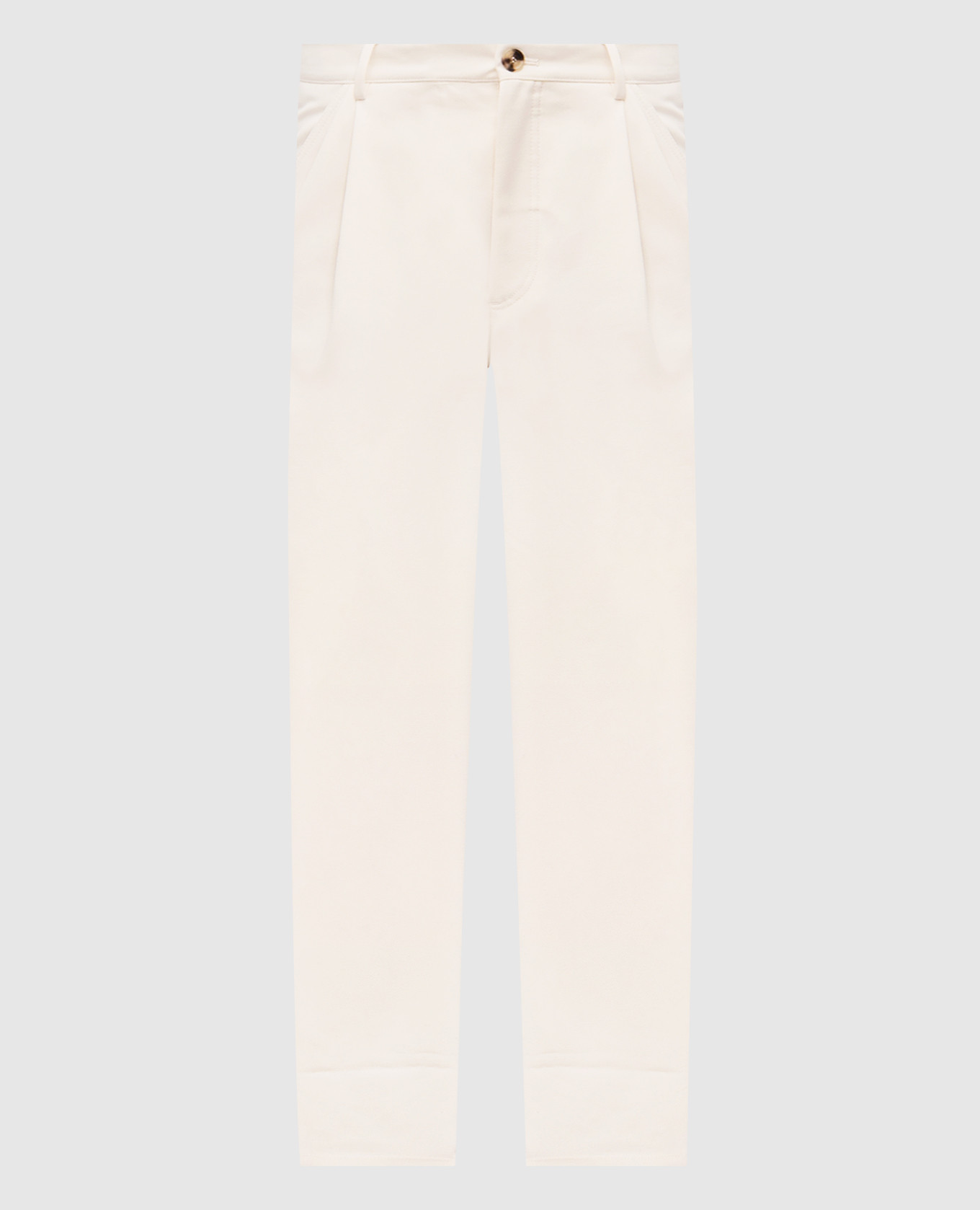 Beige wool pants Brunello Cucinelli
