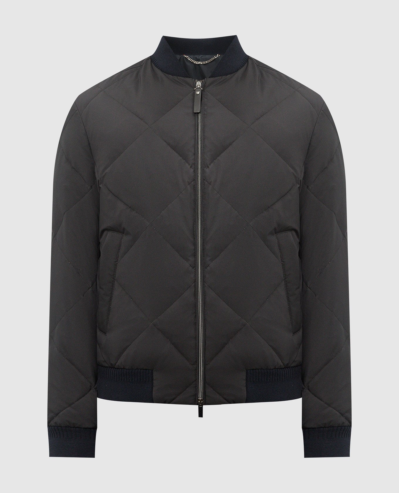 Canali Black down bomber