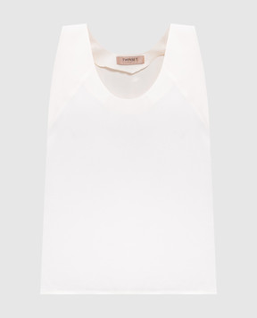 Twinset Beige top with logo 242TT2412