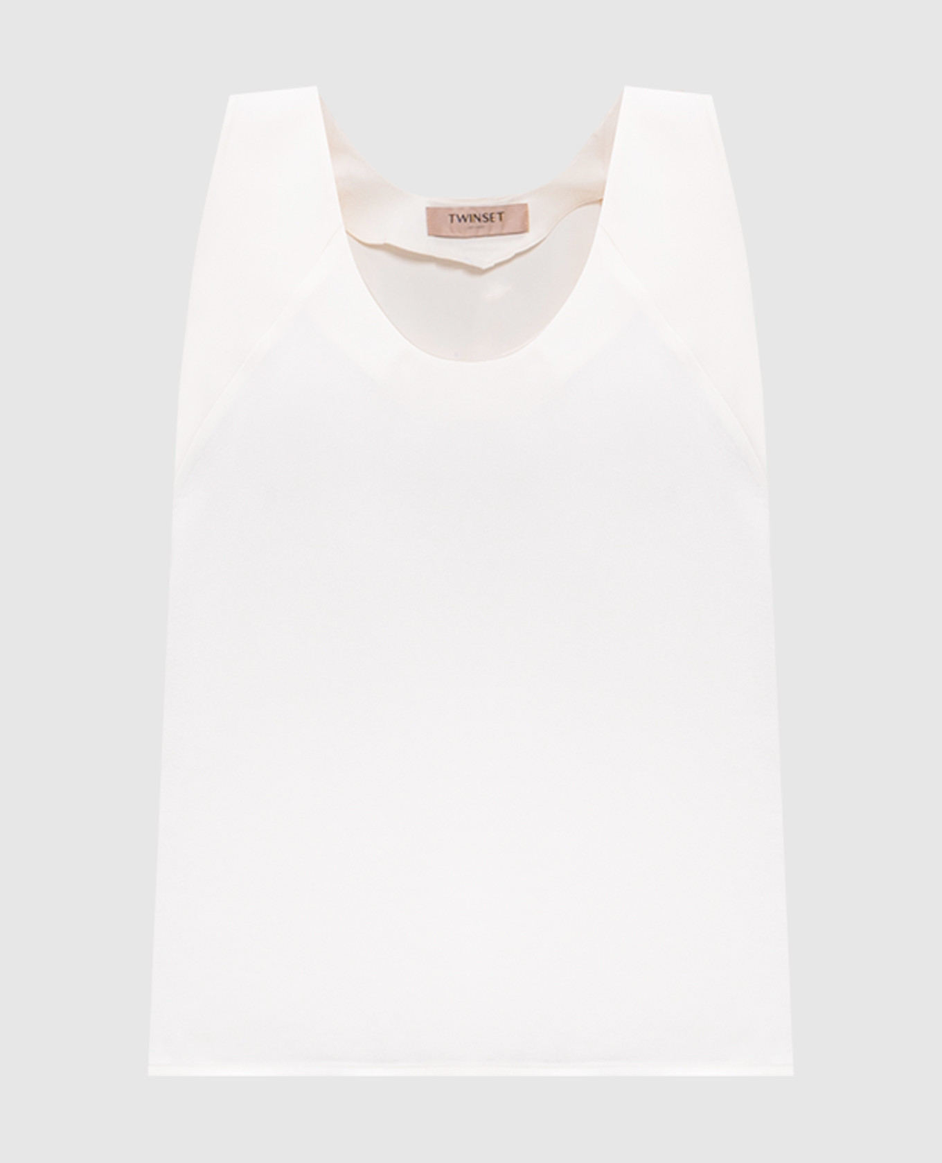 

Beige top with logo Twinset