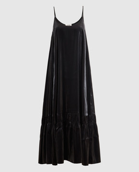 AERON IMOGEN black satin dress IMOGEN
