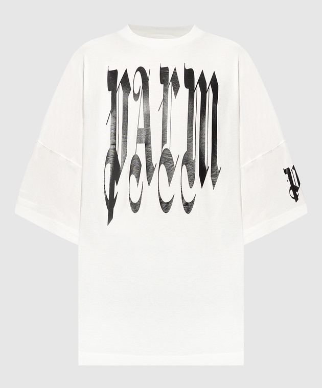 Palm Angels - White t-shirt with contrasting logo print