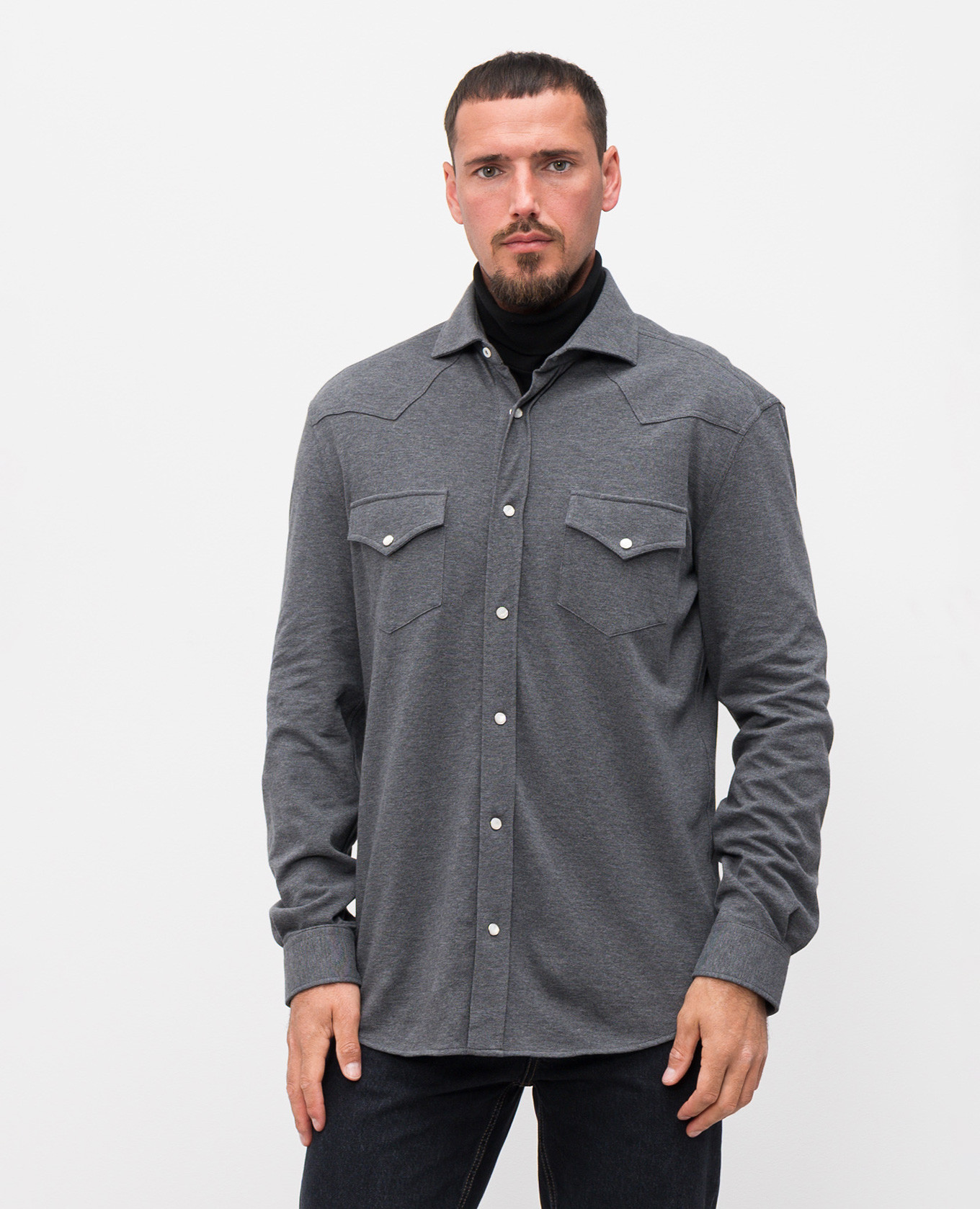 

Gray shirt Brunello Cucinelli, Grey