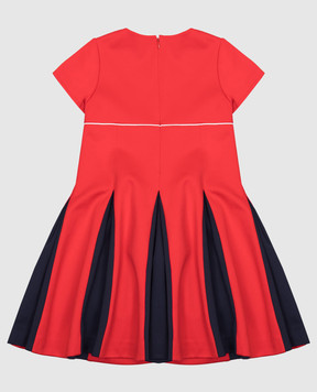 Fendi Children's red dress with branded patches JFB15069