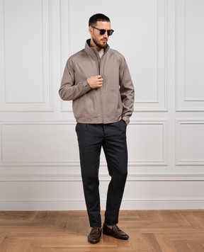 COLOMBO Gray straight-cut windbreaker GB00203A00921