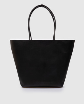 Marsell Svaso black leather tote bag with logo MB0464118