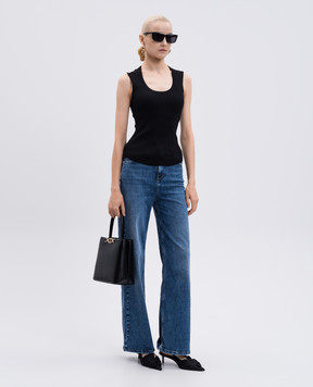 Twinset Black ribbed top 252TP3350