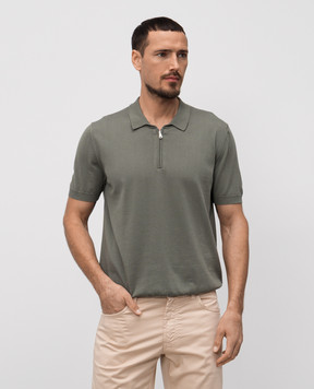 Cashmere&Whiskey Khaki polo shirt MB004Z