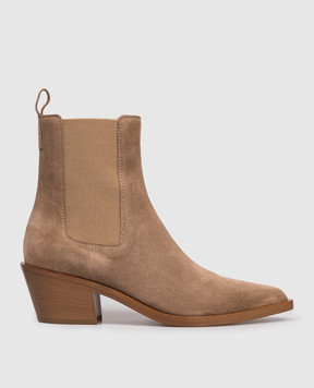 Gianvito Rossi Beige suede Wylie boots G7290145CUO