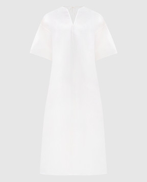 The Row Mia white silk dress 9015W3952