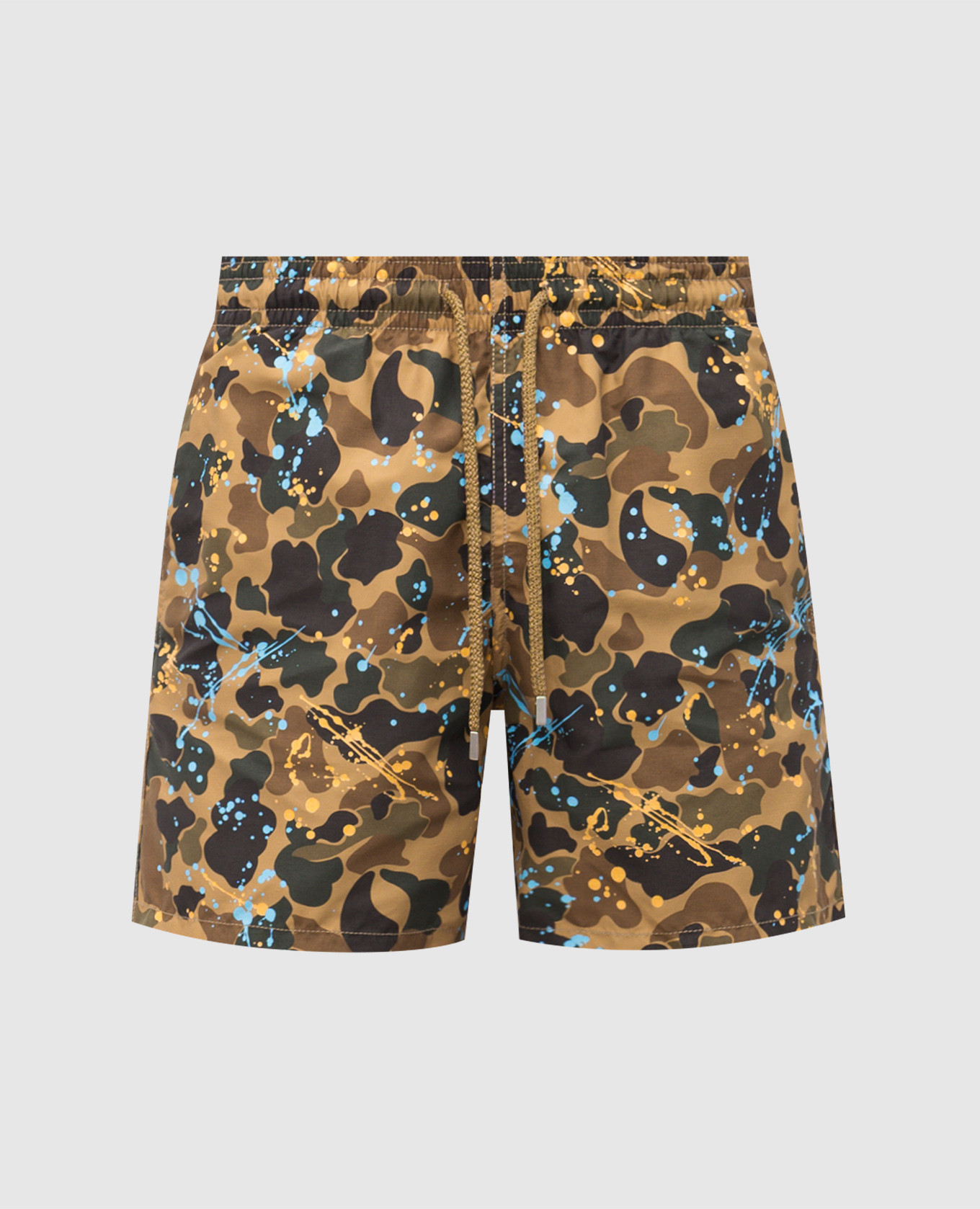 

Khaki printed swim shorts Palm Angels