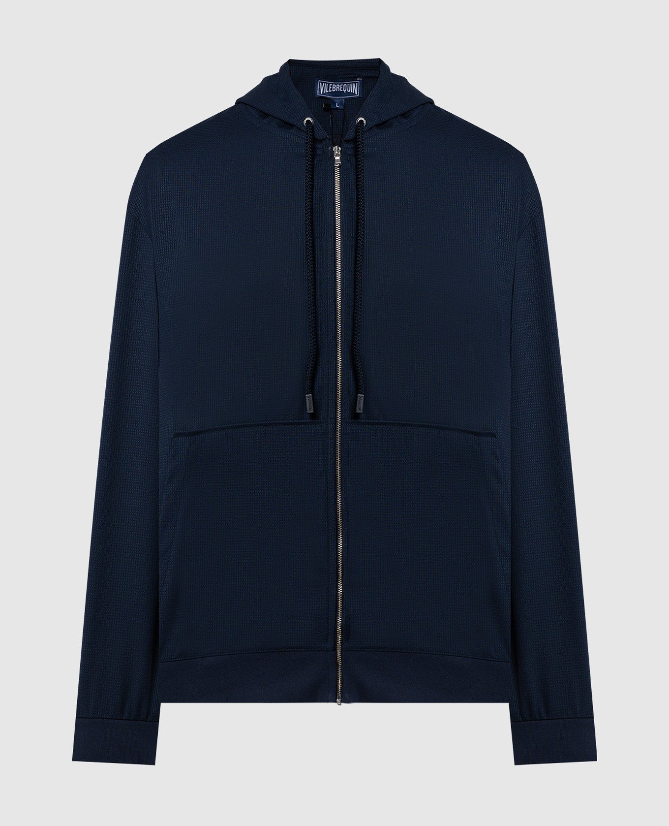 

Blue wool windbreaker with logo emblem embroidery Vilebrequin