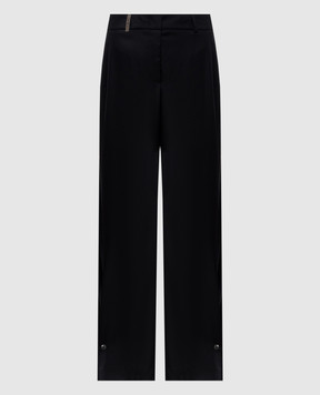 Peserico Black wool pants E0450905815