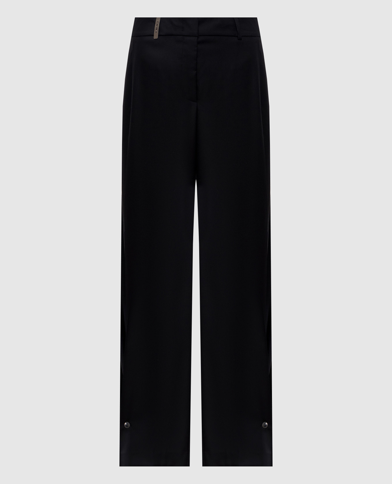 Black wool pants