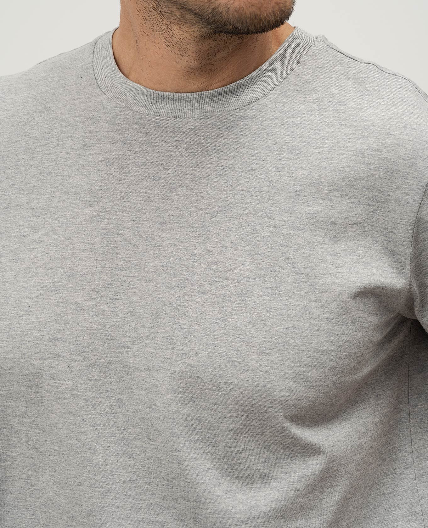 Gray t-shirt with logo print Peserico 5