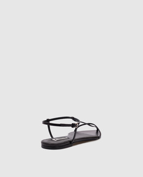 Jil Sander Black leather sandals J15WP0081P8226