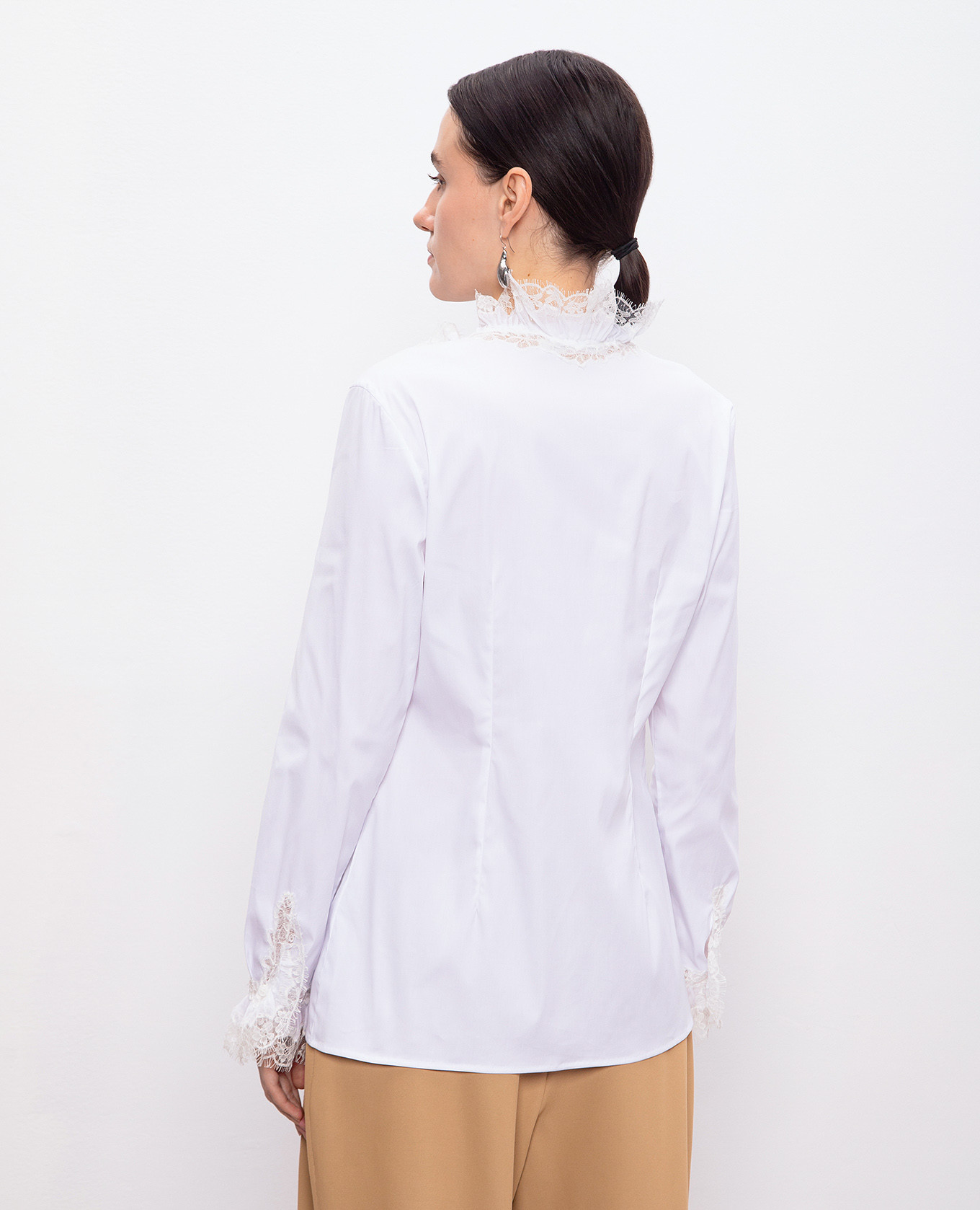 White blouse with lace Ermanno Scervino 4