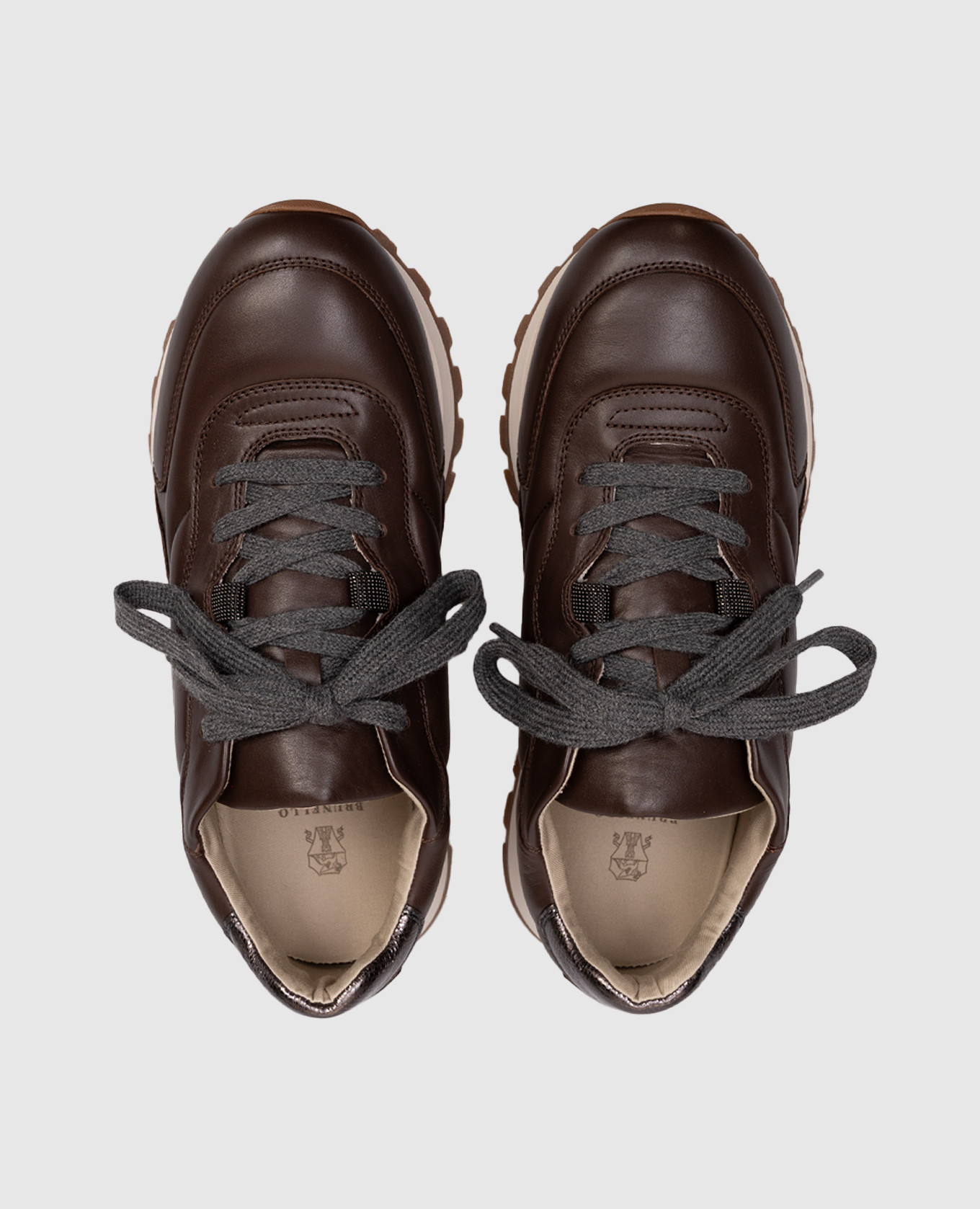 

Brown leather sneakers Brunello Cucinelli