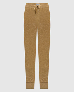 Coperni Jogger beige con lúrex COPML120Y3001