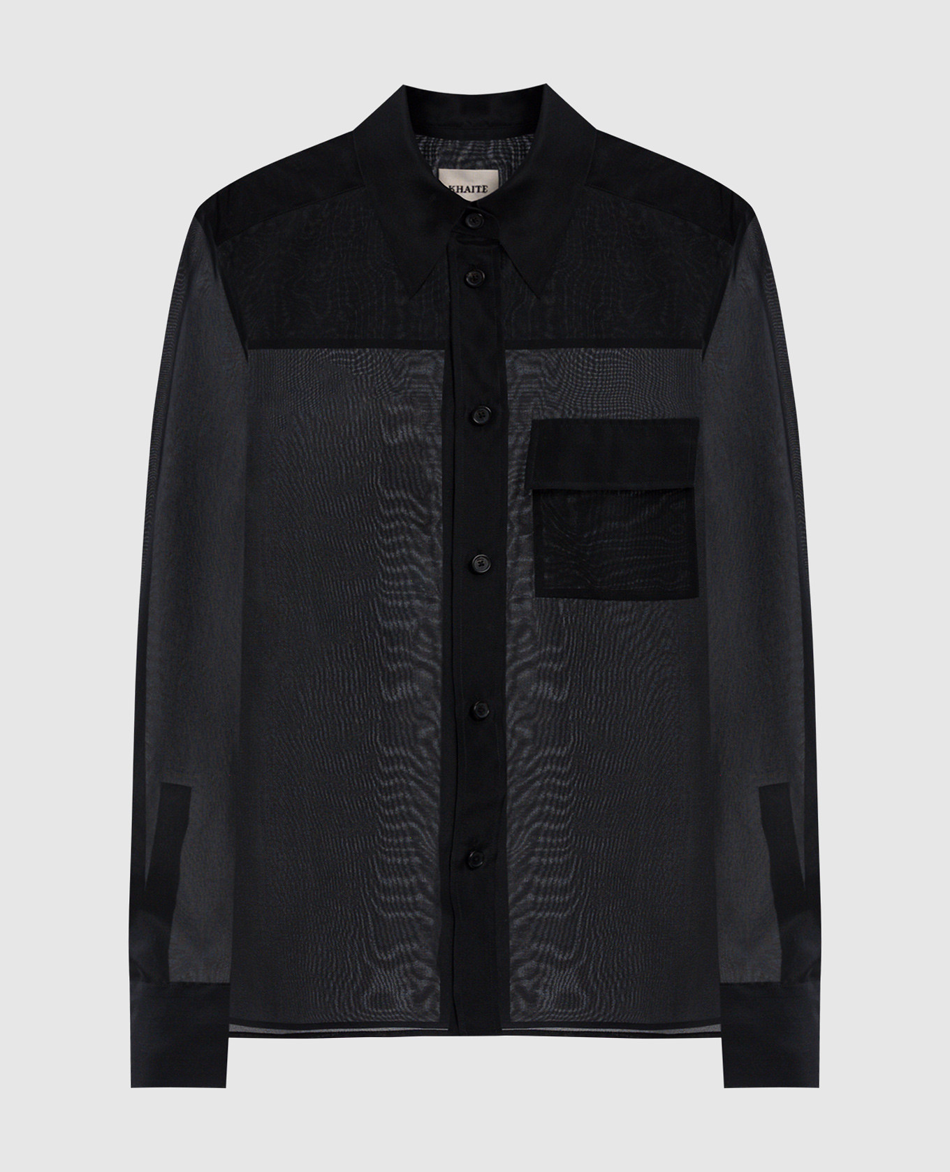 

Black Yatty silk blouse Khaite