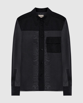 Khaite Black Yatty silk blouse 2375389