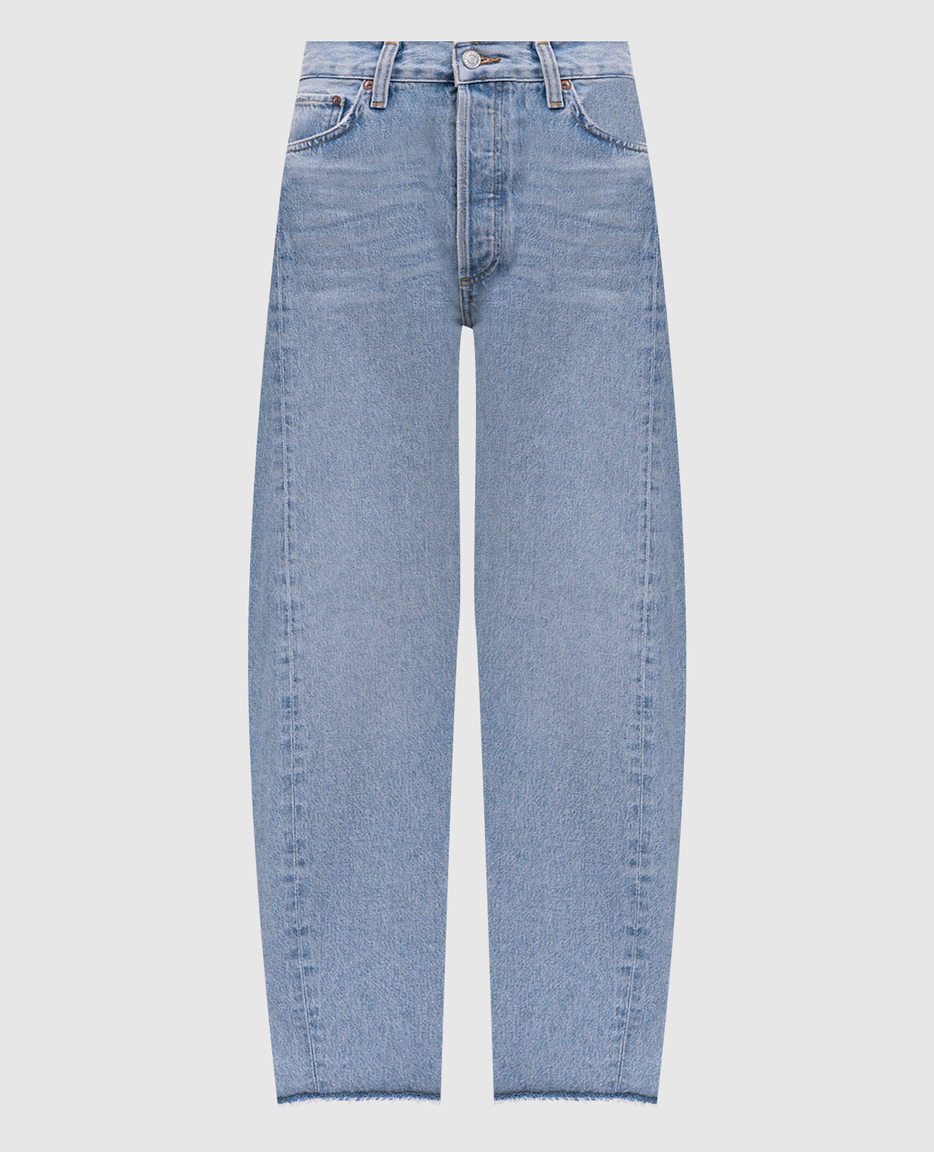 

Luna mom jeans in blue with a frayed effect AGOLDE, Light blue