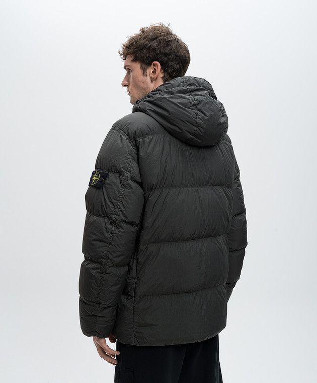 Stone Island - Green down jacket with logo 811540723 - shop with