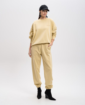 The Attico Yellow joggers with logo 250WCP00034JJF003AA