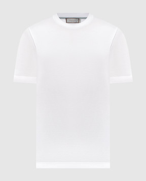 Canali White T-shirt MJ00002T0356