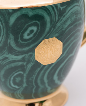 Stefano Ricci Green porcelain mug for cream with logo OCL001MLCH01