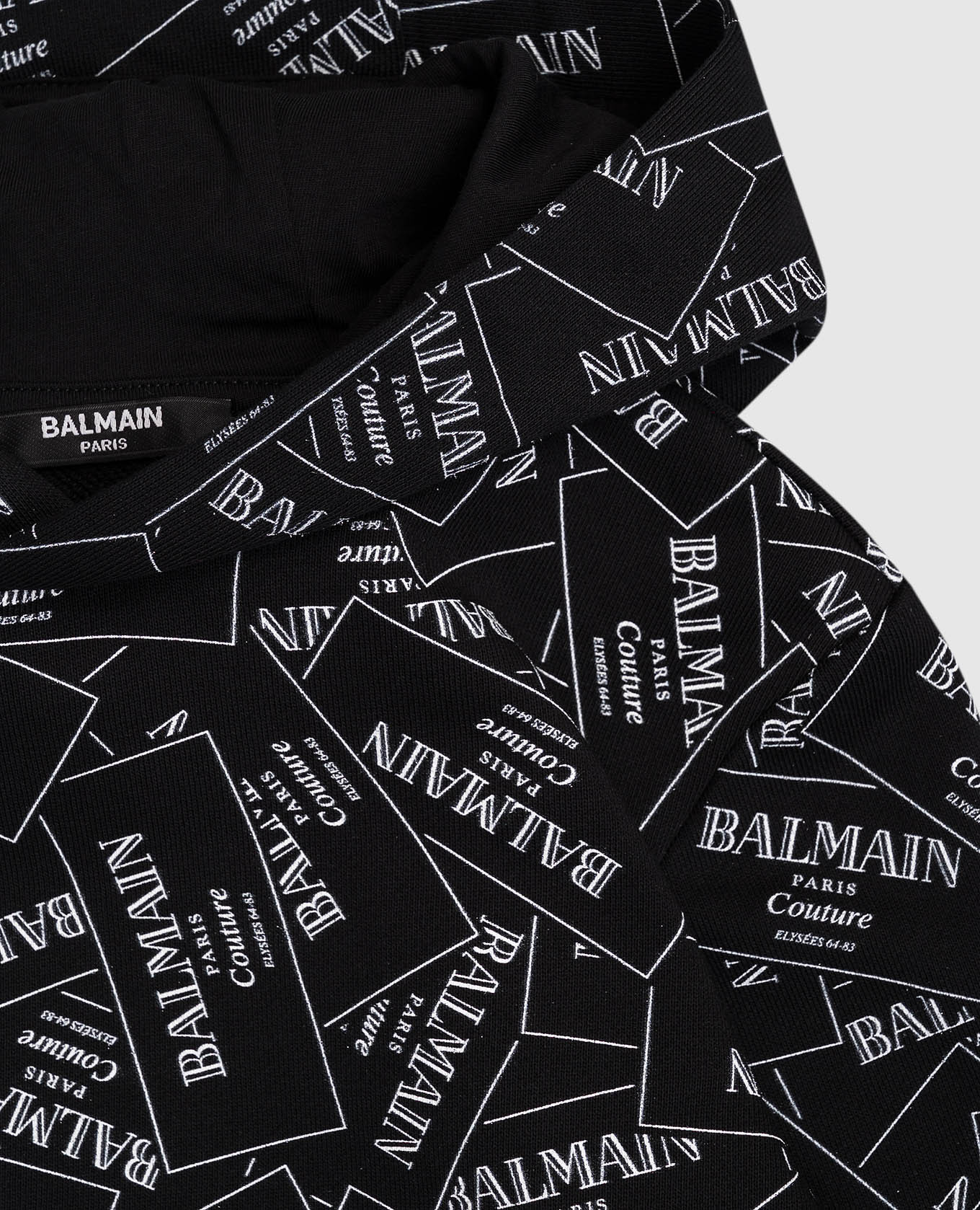 

Children's black hoodie with logo print Balmain