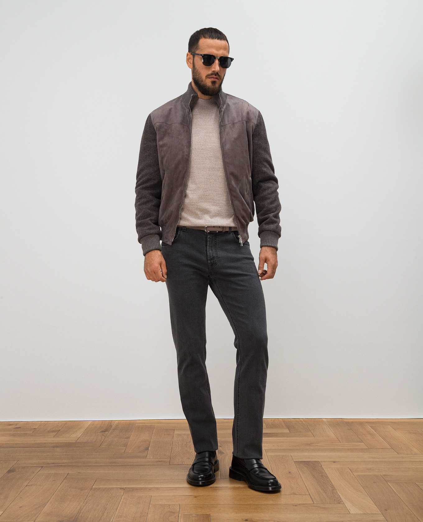 

Beige wool polo jumper Enrico Mandelli