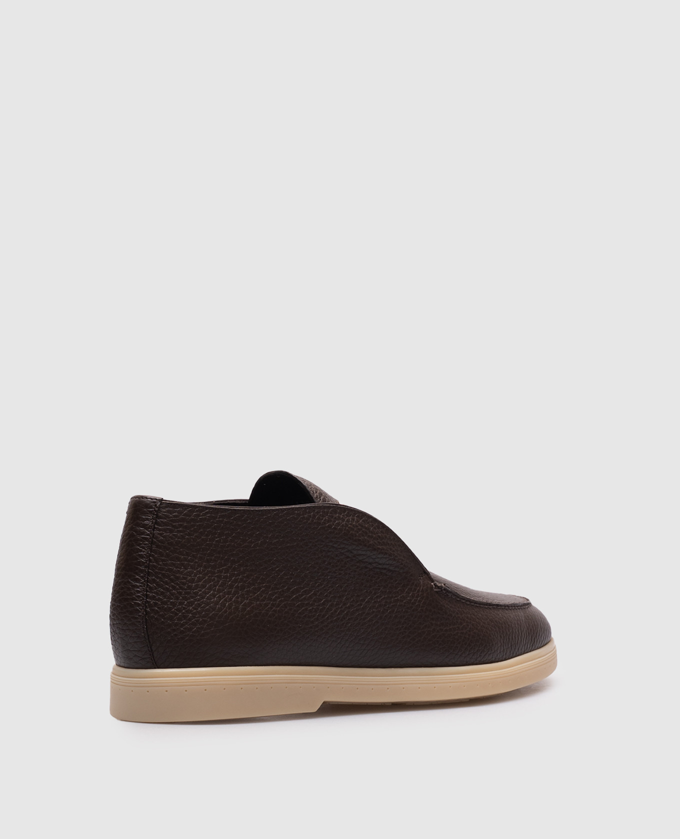 

Brown leather deserts with emblem Stefano Ricci