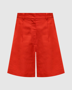Max Mara Weekend ECUBA red shorts with linen ECUBA